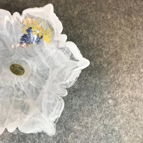 Murano Swirl White Bowl Casa Elite Arte Murano Designed by M. Valenti - Picture 6 of 7